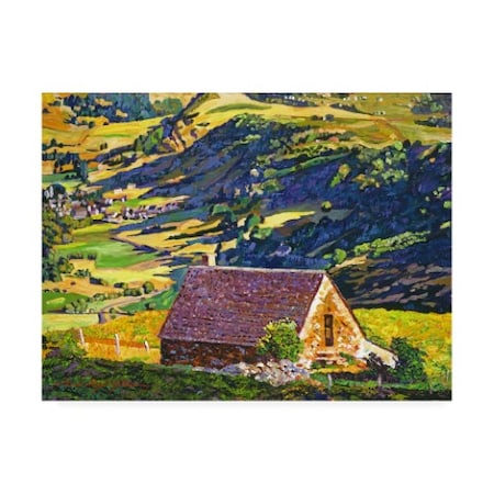David Lloyd Glover 'Village In The Valley Provence' Canvas Art,14x19